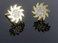 گلگوش طلا طرح خورشیدی