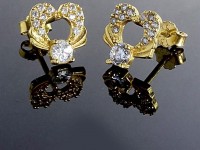 گلگوش طلای قلب و پاپیون