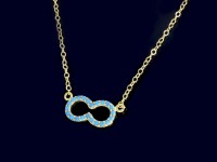 آویز بی نهایت فیروزه ای