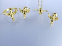 نیم ست طلا طرح فرشته