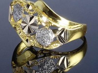 انگشتر فیوژن طلای دو رنگ