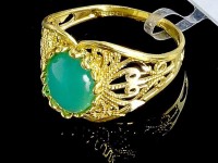 انگشتر با نگین زبرجد