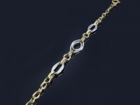 دستبند طلای دو رنگ