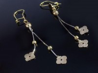 گوشواره آویز ایتالیایی طرح گل