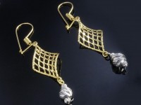 گوشواره حصیری آویزدار