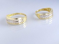 حلقه ست طلای زرد و سفید