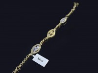 دستبند طلاطرح گل