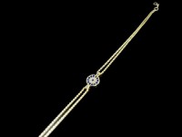 دستبند ظریف طلا طرح چشم نظر