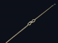 دستبند طلا طرح بی‌نهایت و پیکان