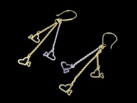 گوشواره آویز فانتزی طرح قلب