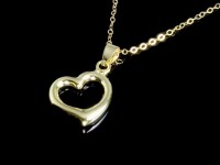 مدال آویز الکتروفوم طلا طرح قلب