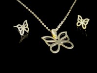 نیم ست فانتزی طلای پروانه