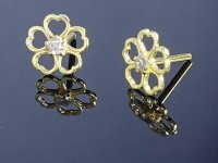 گلکوش فانتزی طلا طرح 5 قلبی