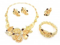 سرویس طلا طرح گل رز