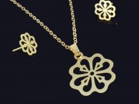 نیم ست فانتزی طلا طرح شرقی