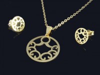 نیم ست طلا طرح اسلیمی