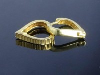 گوشواره حلقه ای طلا طرح قلبی