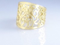 انگشتر اسپرت طلا طرح اسلیمی