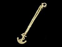 آویزساعت طلا طرح لنگر