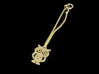 آویزساعت طلا طرح جغد