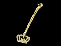 آویزساعت طلا طرح تاج