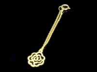 آویزساعت طلا طرح گل رز