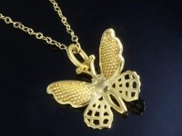 پلاک طلا طرح پروانه