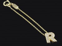 آویز ساعت طلا حرف R