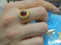 انگشتر طلای عقیق