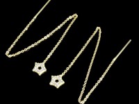 گوشواره بخیه ای طلا ستاره