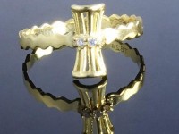 انگشتر طلا طرح پاپیون