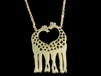 گردنبند طلا طرح زرافه