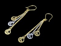 گوشواره آویز طلا طرح انار