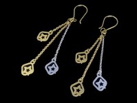 گوشواره فانتزی طلا طرح ستاره