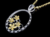 مدال فلاور پرشین گلد بیضی