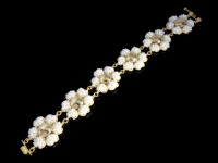 دستبند طلا مروارید خشخاشی