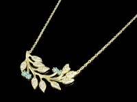 گردنبند طلا طرح شاخه