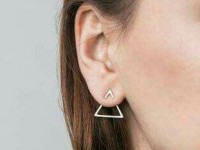 گوشواره طلای مثلثی