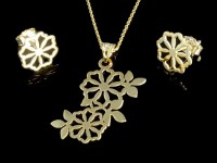 نیمست طلا طرح گل