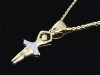 گردنبند طلا طرح رقص باله