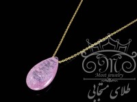گردنبند طلای رز کوارتز