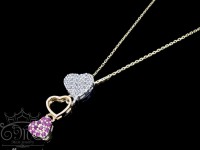 گردنبند 3 قلبی طلا