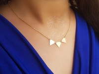 گردنبند طلای تنسی مثلث