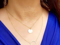 گردنبند مالتی لایر دایره