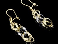 گوشواره دو رنگ فنسی