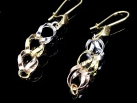 گوشواره سه رنگ فنسی