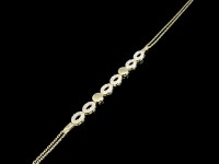 دستبند تنسی طلای هندسی