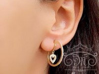 گوشواره تیفانی حلقه و قلب