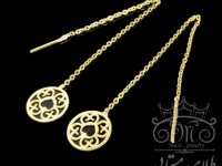 گوشواره بخیه اسلیمی قلب