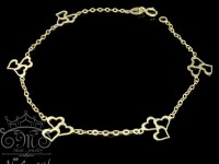 دستبند سه قلبی ظریف